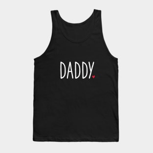 Daddy heart gift birthday family love Tank Top